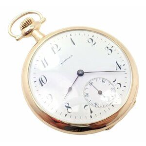Vintage Howard 14k Yellow Gold 46mm 17j Pocket Watch c. 1920​